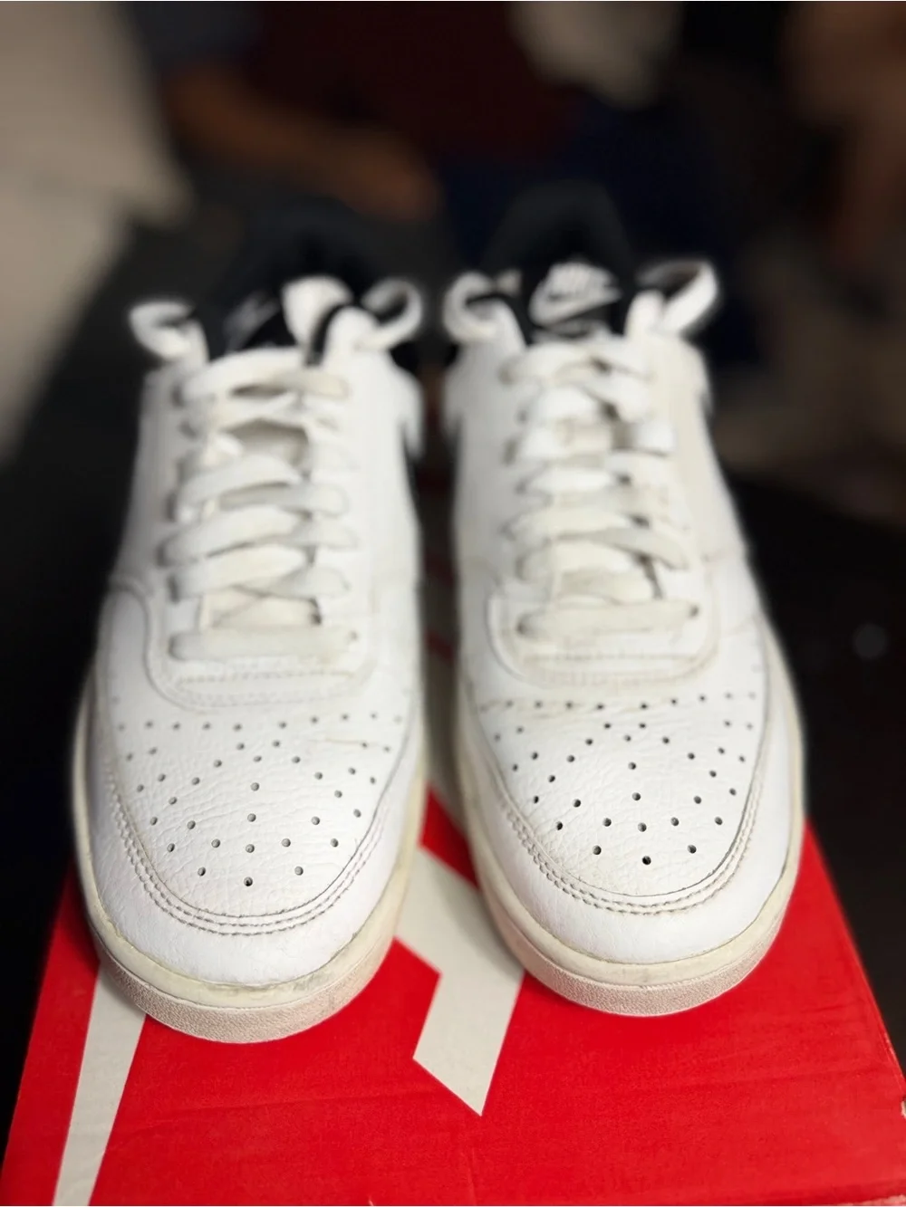 Nike Women’s White and Black Low-Top Sneakers